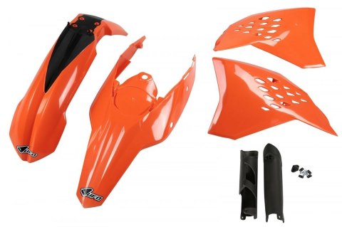 UFO KOMPLET PLASTIKÓW (FULL KIT) Z OSŁONAMI TELESKOPÓW (AMORTYZATORÓW) KTM EXC '09-'10 KOLOR OEM (POMARAŃCZOWY) (KT511E999) UFO KOMPLET PLASTIKÓW (FULL KIT) Z OSŁONAMI TELESKOPÓW (AMORTYZATORÓW) KTM EXC '09-'10 KOLOR OEM (POMARAŃCZOWY) (KT511E999)