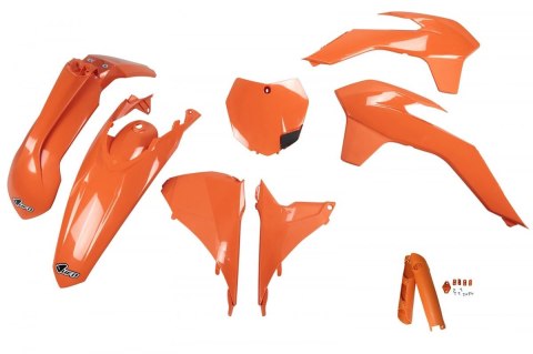 UFO KOMPLET PLASTIKÓW (FULL KIT) Z OSŁONAMI TELESKOPÓW (AMORTYZATORÓW) KTM SX/SXF '13-'15, SX 250 '16, KOLOR POMARAŃCZOWY UFO KOMPLET PLASTIKÓW (FULL KIT) Z OSŁONAMI TELESKOPÓW (AMORTYZATORÓW) KTM SX/SXF '13-'15, SX 250 '16, KOLOR POMARAŃCZOWY