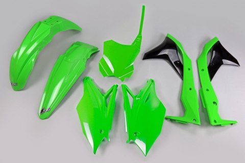 UFO KOMPLET PLASTIKÓW KAWASAKI KXF 250 '18-'20 KOLOR OEM '20 (ZIELONY/CZARNY) (KA225E999K) UFO KOMPLET PLASTIKÓW KAWASAKI KXF 250 '18-'20 KOLOR OEM '20 (ZIELONY/CZARNY) (KA225E999K)