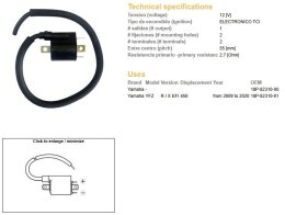 DZE CEWKA ZAPŁONOWA YAMAHA YFZ 450R '09-'20 (OEM 18P-82310-00)