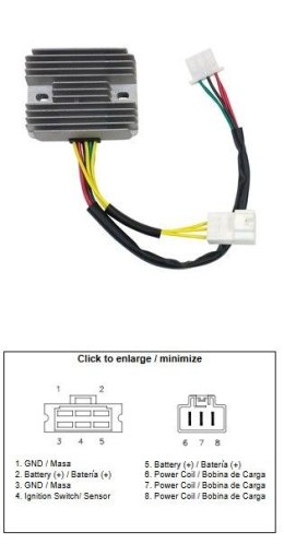 DZE REGULATOR NAPIĘCIA HONDA FSC 400 SILVERWING '04-'08; FSC 600 SILVERWING '05-'13 (35A) (31600-MCT-771)
