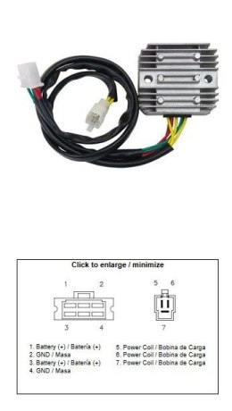 DZE REGULATOR NAPIĘCIA HONDA VT 700C SHADOW '86-'87; VT 800C SHADOW '88 (OEM 31600-MR6-000)