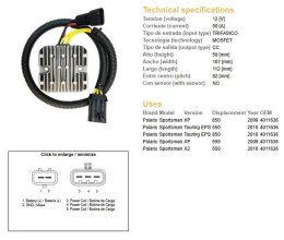 DZE REGULATOR NAPIĘCIA POLARIS SPORTSMAN 550 '09-'10, 850 '09-'10 (40111636) (50A)