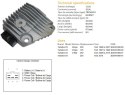 DZE REGULATOR NAPIĘCIA YAMAHA XV 125 VIRAGO '97-'98; XV 250 VIRAGO '96-'07; XV 250 V-STAR '08-'15 (3DM-81960-00)