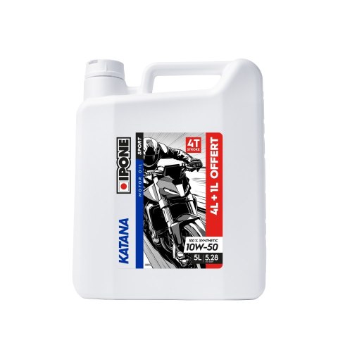 IPONE KATANA 10W50 OLEJ SILNIKOWY 100 % SYNTETYK 5L (ESTER, MA2) - PROMOCJA 4+1 (AKC) (4)ZASTĘPUJE 800011