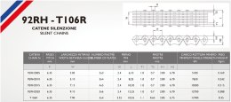 MORSE ŁAŃCUSZEK ROZRZĄDU 92RH2015 56 OGNIW HONDA TRX 450 ES / S '98-'04 ZAKUTY (ZAMKNIĘTY) (31.1485)