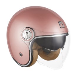 NOX PROMOCJA PREMIUM KASK OTWARTY JET HERITAGE SOLID KOLOR RÓŻOWY/ZŁOTY ROZMIAR S
