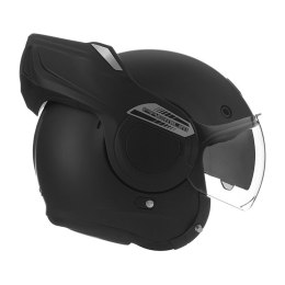 NOX PROMOCJA PREMIUM KASK SZCZĘKOWY (SZCZĘKA DO TYŁU) Z BLENDĄ STRATOS KOLOR CZARNY MAT ROZMIAR XS