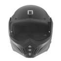 NOX PROMOCJA PREMIUM KASK SZCZĘKOWY (SZCZĘKA DO TYŁU) Z BLENDĄ STRATOS KOLOR CZARNY MAT ROZMIAR XS