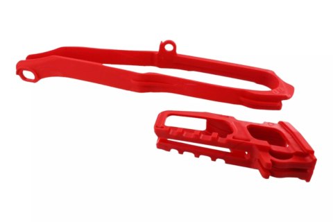 POLISPORT WYPRZEDAŻ PROWADNICA I ŚLIZG ŁAŃCUCHA (KOMPLET) HONDA CRF 250R '10; CRF 450R '09-'10 KOLOR CZERWONY