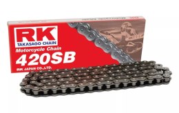RK ŁAŃCUCH NAPĘDOWY 420SB-130 ZAPINKA (CL) W ZESTAWIE KOLOR STANDARD (POJEMNOŚĆ: DO 125 CCM) (18,5 KN)