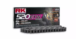 RK ŁAŃCUCH NAPĘDOWY 520EXW-128 (XW-RING) ZAKUWKA (CLF) W ZESTAWIE KOLOR STANDARD (POJEMNOŚĆ: DO 750 CCM) (34,3 KN)