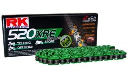 RK ŁAŃCUCH NAPĘDOWY MM520XRE-120(XW-RING) ZAKUWKA (CLF) W ZESTAWIE KOLOR ZIELONY (POJEMNOŚĆ: DO 800 CCM) (36,5 KN)