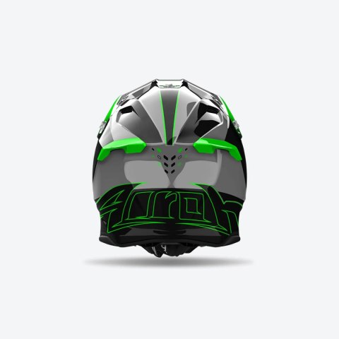 AIROH PROMOCJA KASK CROSS / ENDURO / ATV / QUAD TWIST 3 SHARD GREEN GLOSS KOLOR ZIELONY FLUO/CZARNY/SZARY ROZMIAR M