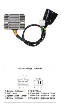 DZE REGULATOR NAPIĘCIA HONDA VTX 1800 '03-'08 (31600-MCH-000) (12A)
