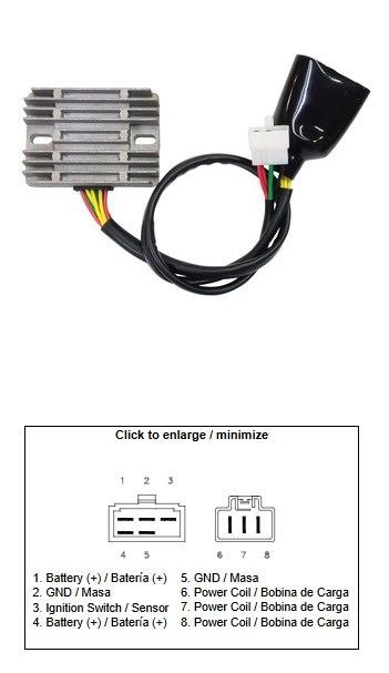 DZE REGULATOR NAPIĘCIA HONDA VTX 1800 '03-'08 (31600-MCH-000) (12A)