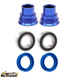 FM-PARTS ŁOŻYSKA KOŁA TYLNEGO Z USZCZELNIACZAMI I TULEJKAMI KTM / HUSQVARNA / GAS GAS '03-'23 (OŚKA 20MM) KOLOR NIEBIESKI