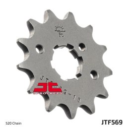 JT ZĘBATKA PRZEDNIA 569 10 YAMAHA YFM 125 GRIZZLY '04-'12, YZ 250 '77-'98, KAWASAKI KX 250 '87-'98 (56910JT) (ŁAŃC. 520)