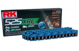 RK ŁAŃCUCH NAPĘDOWY BB525XRE-124 (XW-RING) ZAKUWKA (CLF) W ZESTAWIE KOLOR NIEBIESKI (POJEMNOŚĆ: DO 1000 CCM) (42 KN)
