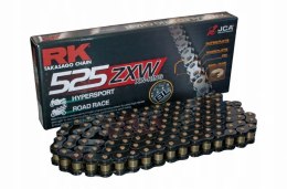 RK ŁAŃCUCH NAPĘDOWY BL525ZXW-120 (XW-RING) ZAKUWKA (CLF) W ZESTAWIE KOLOR CZARNY (POJEMNOŚĆ: DO 1200 CCM) (42 KN)