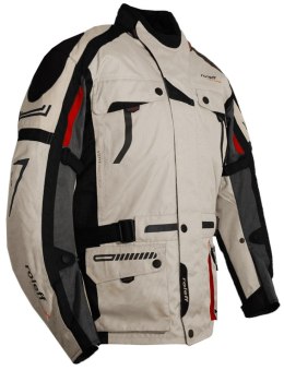 ROLEFF PROMOCJA KURTKA TEKSTYLNA DŁUGA Z MEMBRANĄ WIND-TEX MODEL CHICAGO (KOMPLET Z RO1524) KOLOR CZARNY/POPIELATY ROZMIAR XL