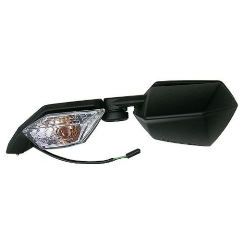 EMGO 2025/02 LUSTERKO KAWASAKI ZX-10R '08-'10 LEWE (OEM: 56001-0102) KOLOR CZARNY (WZÓR ORYGINAŁU) (HOMOLOGACJA)