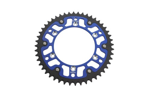 GROSSKOPF ZĘBATKA TYLNA DUAL RING / STEALTH (STALOWO-ALUMINIOWA) 270 48 (27048) YAMAHA YZ/YZF '99-'25 WRF '01-'25 KOLOR NIEBIESK