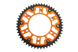 GROSSKOPF ZĘBATKA TYLNA DUAL RING / STEALTH (STALOWO-ALUMINIOWA) 899 50 (89950) KTM/HUSQVARNA/HUSABERG/GASGAS KOLOR POMARAŃCZOWY