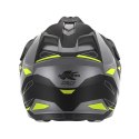 KAPPA 2025/05 KASK KV33 GRAPHIC WIZZARD ENDURO DUAL OFF ROAD Z SZYBĄ I BLENDĄ KOLOR CZARNY SZARY ŻÓŁTY FLUO MATT ROZMIAR 56 / S 