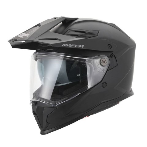 KAPPA 2025/05 KASK KV33 SOLID ENDURO DUAL OFF ROAD Z SZYBĄ I BLENDĄ KOLOR CZARNY MATT ROZMIAR 56 / S (HOMOLOGACJA ECE 22R06)