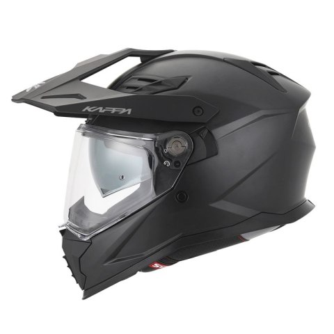 KAPPA 2025/05 KASK KV33 SOLID ENDURO DUAL OFF ROAD Z SZYBĄ I BLENDĄ KOLOR CZARNY MATT ROZMIAR 63 / XXL (HOMOLOGACJA ECE 22R06) KAPPA 2025/05 KASK KV33 SOLID ENDURO DUAL OFF ROAD Z SZYBĄ I BLENDĄ KOLOR CZARNY MATT ROZMIAR 63 / XXL (HOMOLOGACJA ECE 22R06)