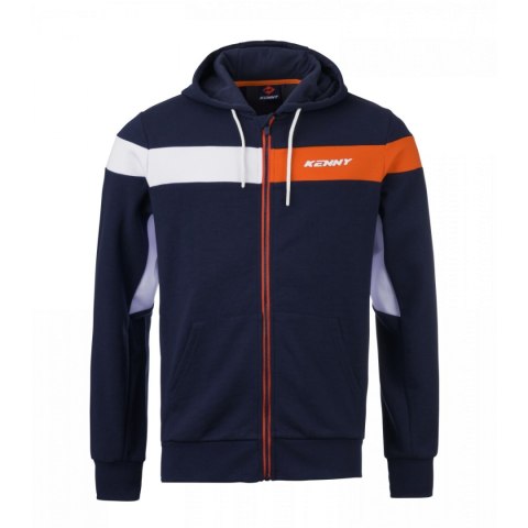 KENNY RACING BLUZA Z KAPTUREM MODEL RACING KOLOR NIEBIESKI/POMARAŃCZOWY/BIAŁY ROZMIAR XL KENNY RACING BLUZA Z KAPTUREM MODEL RACING KOLOR NIEBIESKI/POMARAŃCZOWY/BIAŁY ROZMIAR XL