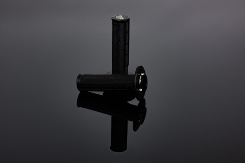RENTHAL MANETKI MX R-WORKS LOCK-ON ULTRATACKY (HALF WAFFLE) KOLOR CZARNY