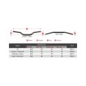 SCAR RACING KIEROWNICA Z POPRZECZKĄ 28,6MM MODEL STEWART/VILLOPOTO KOLOR CZARNY GĄBKA CZARNY/BIAŁY