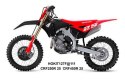UFO 2025/04 KOMPLET PLASTIKÓW (FULL KIT) Z OSŁONAMI TELESKOPÓW (AMORTYZATORÓW) HONDA CRF 250 R / 450 R '25-, KOLOR CZERWONY / CZ