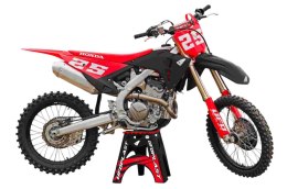 UFO 2025/04 KOMPLET PLASTIKÓW (FULL KIT) Z OSŁONAMI TELESKOPÓW (AMORTYZATORÓW) HONDA CRF 250 R / 450 R '25-, KOLOR CZERWONY / CZ