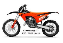 UFO 2025/04 KOMPLET PLASTIKÓW (FULL KIT) Z OSŁONAMI TELESKOPÓW (AMORTYZATORÓW) KTM EXC 150 / 250 / 300 TBI '24-'25, EXC-F 250 / 