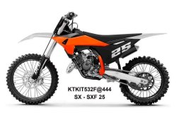 UFO 2025/04 KOMPLET PLASTIKÓW (FULL KIT) Z OSŁONAMI TELESKOPÓW (AMORTYZATORÓW) KTM SX 125 / 150 / 250 / 300 '25, SXF (SX-F) 250 