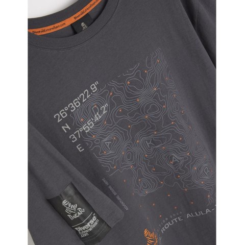 DIVERSE PROMOCJA EXTREME TEAM - DAKAR RALLY KOSZULKA (T-SHIRT) DKR OV 0824 KOLOR GRAFIT ROZMIAR L