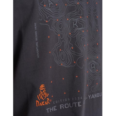 DIVERSE PROMOCJA EXTREME TEAM - DAKAR RALLY KOSZULKA (T-SHIRT) DKR OV 0824 KOLOR GRAFIT ROZMIAR L