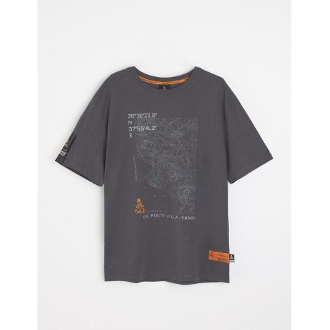 DIVERSE PROMOCJA EXTREME TEAM - DAKAR RALLY KOSZULKA (T-SHIRT) DKR OV 0824 KOLOR GRAFIT ROZMIAR XL