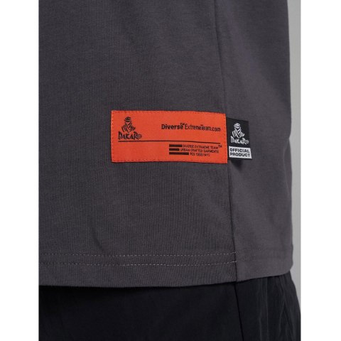 DIVERSE PROMOCJA EXTREME TEAM - DAKAR RALLY KOSZULKA (T-SHIRT) DKR OV 0824 KOLOR GRAFIT ROZMIAR XL