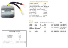 DZE REGULATOR NAPIĘCIA HONDA CMX 250 '01-'14 (31600-KEN-A51) (SH535C-13) (ESR181)