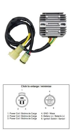 DZE REGULATOR NAPIĘCIA HONDA TRX 350 FOUR TRAX '86-'92 (31600-HA7-921)