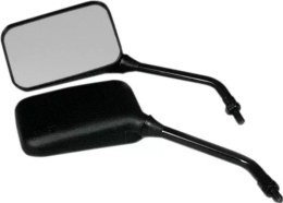 EMGO 2025/02 LUSTERKO YAMAHA PRAWE / LEWE (PARA 2 SZT.) (GWINT M10) (DŁUGIE RAMIE) KOLOR CZARNY (HOMOLOGACJA)