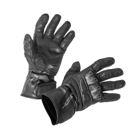 GARETH RĘKAWICE SKÓRZANE DŁUGIE MODEL TOURING KOLOR CZARNY ROZMIAR M