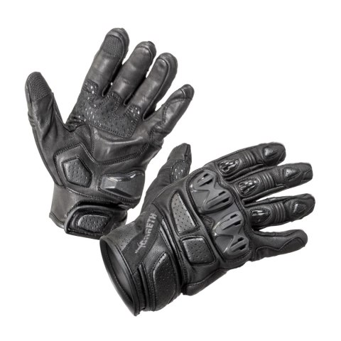 GARETH RĘKAWICE SKÓRZANE KRÓTKIE MODEL FIGHTER KOLOR CZARNY ROZMIAR L