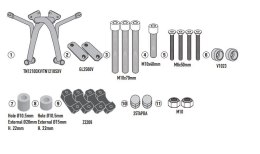 KAPPA 2025/07 GMOLE OSŁONY SILNIKA HONDA CL 500 '23-'25 KOLOR CZARNY