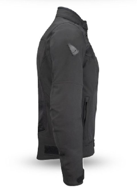 UFO 2025/04 KURTKA ACRON URBAN DAMSKA SOFTSHELL / AIRNET Z WYPINANĄ, ODDYCHAJĄCA, WIATRO I WODOSZCZELNĄ MEMBRANĄ KOLOR CZARNY RO