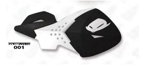 UFO OSŁONY RĄK (HANDBARY) ESCALADE KOLOR CZARNO/BIAŁY (Z MOCOWANIAMI 22MM)